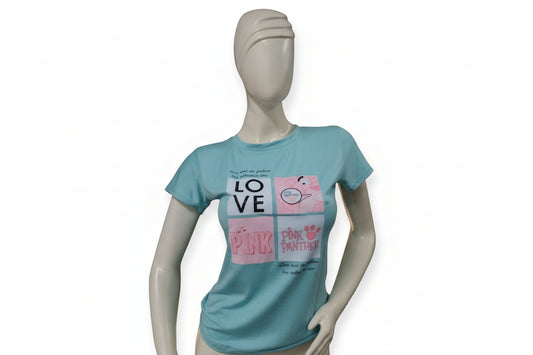 Camisa Azul estampada