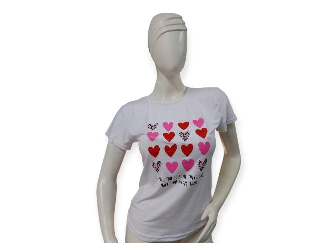 Camiseta Blanca Con Estampado