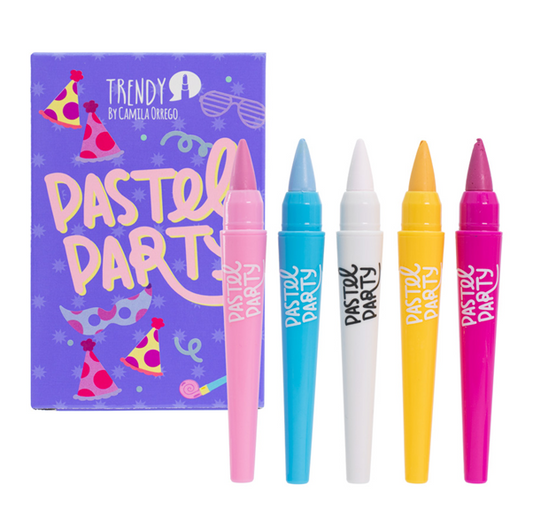 Kit x 5 Pintucaritas Pastel Party